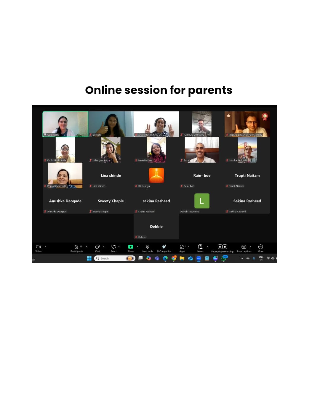One-on-One Session